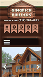 Mobile Screenshot of gingrichloghomes.com